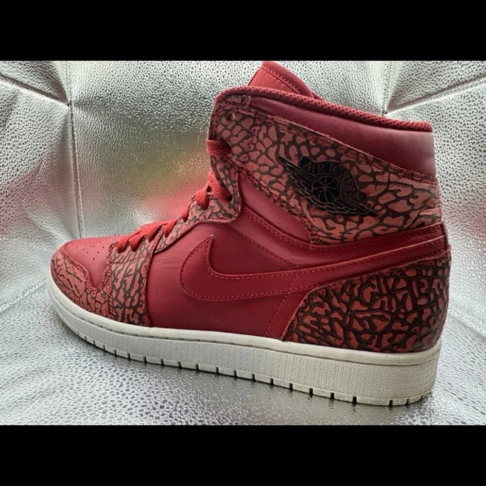 RARE 🚀 Size 11.5 - Nike‎ Air Jordan 1 One Retro High Red Elephant 839115-600